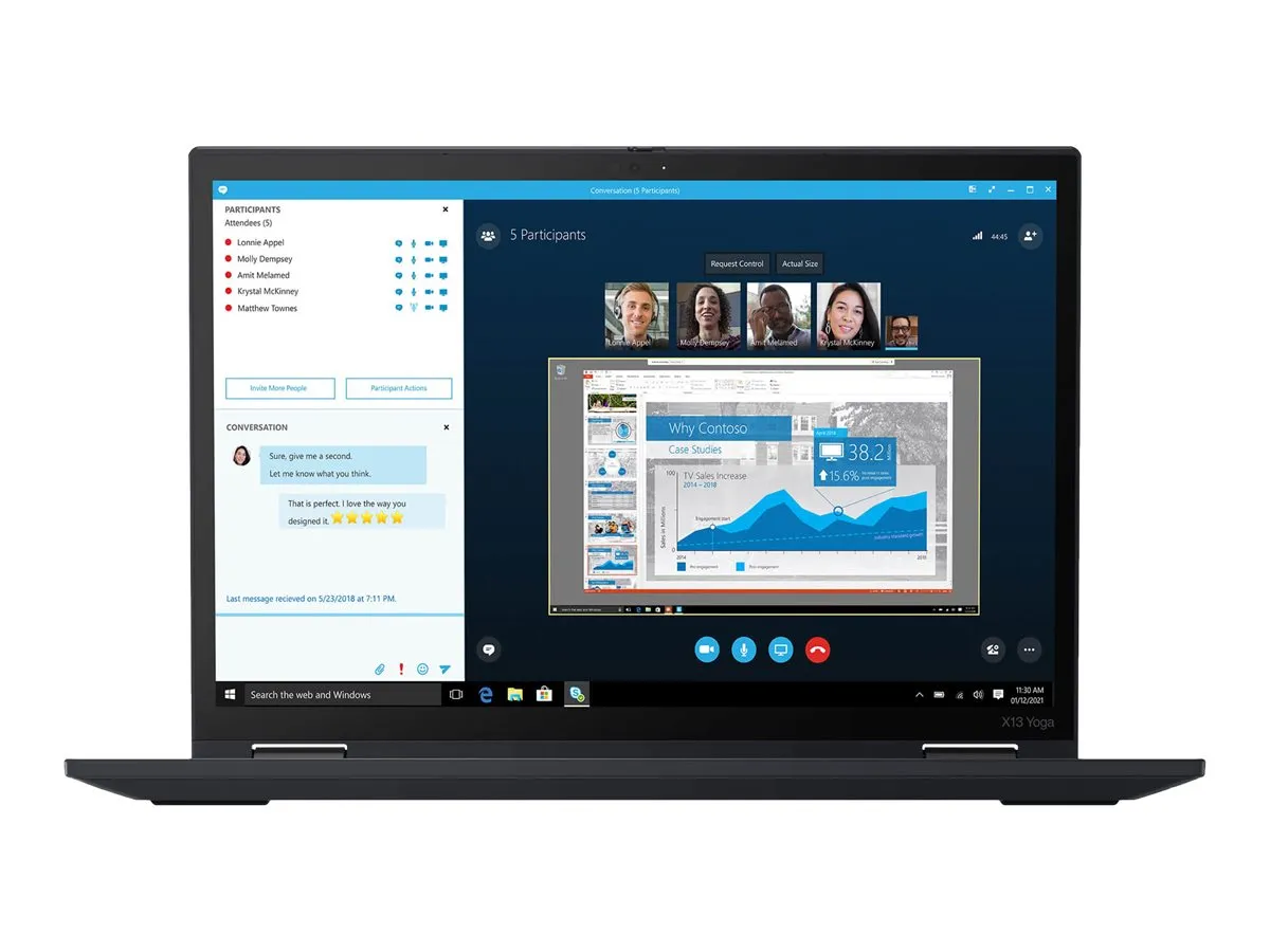 Lenovo X13 Yoga - core i7-11th gen - 16GB DDR4 - 256GB SSD - intel iris Xe - 6
